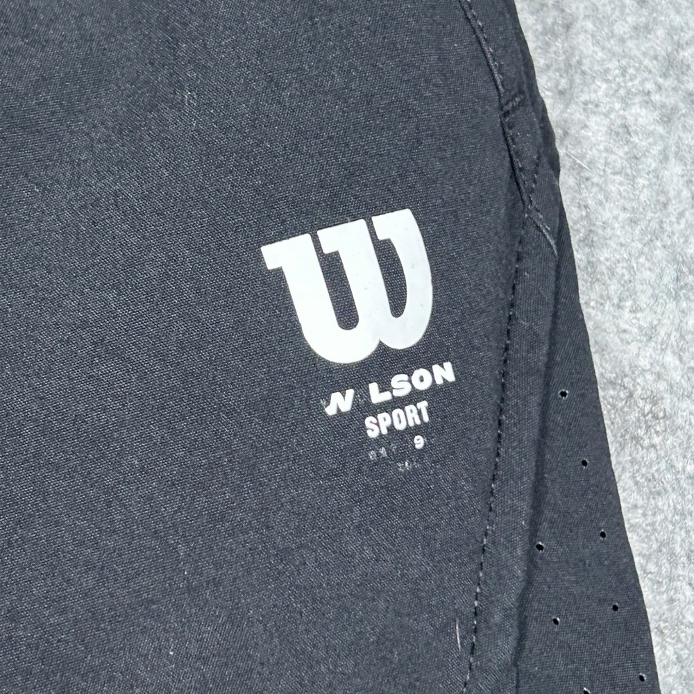 Wilson Sport Shorts Mens Medium Black Athletic Gym Training Running Performance - Picture 4 of 15